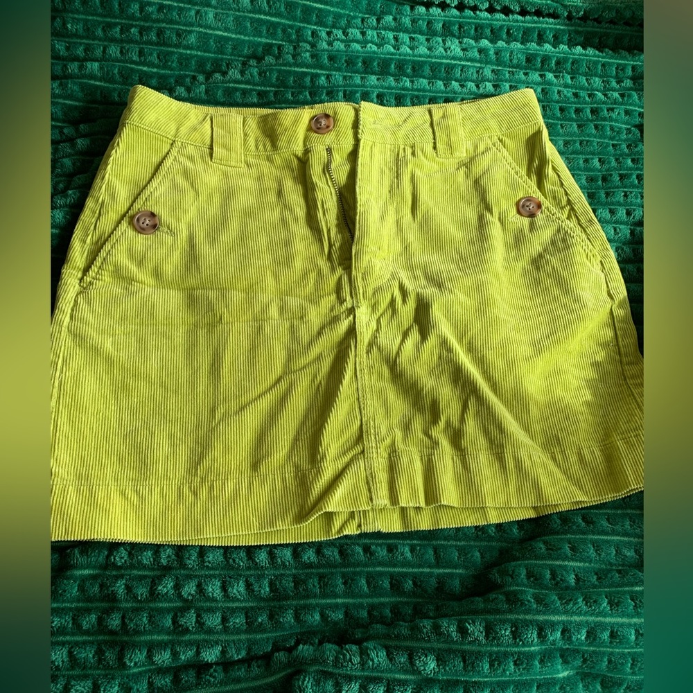 wild fable Lime Green Corduroy Skirt | Size 2